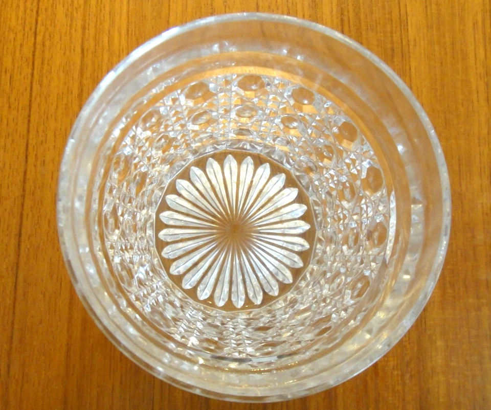 4 vasos de whisky de diamantes diamantes diamantes de cristal pesado de baccarat usados en excelente estado Foto 3 de 4