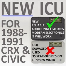 New Icu 1988-1991 Ef Honda Civic Crx Added Features Check The Reviews
