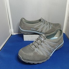 Skechers Slip On Casual Relaxed Fit Memory Foam Shoes Grey Womens Size 8