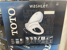 TOTO Washlet Elongated Bidet Seat with SoftClose Lid Model T12w2491#01