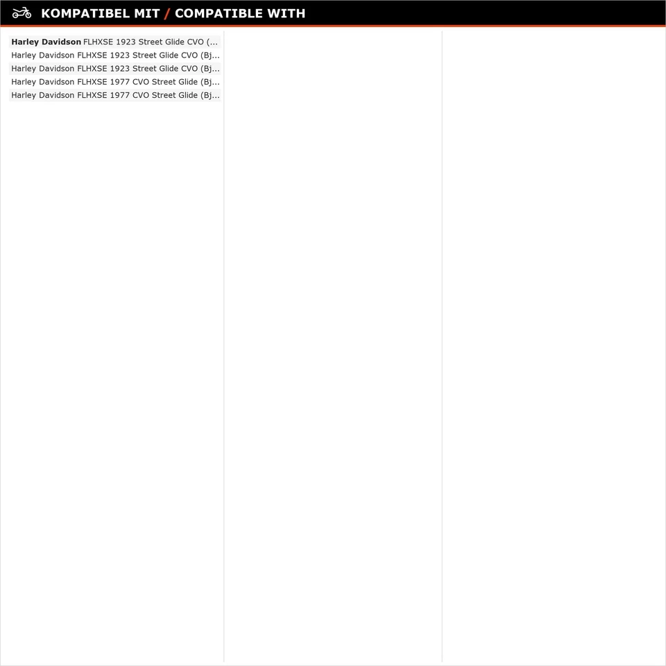 Puig High-Road Sport pour Harley davidson CVO STREET GLIDE FLHXSE, entre autres - Photo 1/1