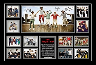 One Direction Harry Styles Zayn Malik Signed Limited Edition Memorabilia Print