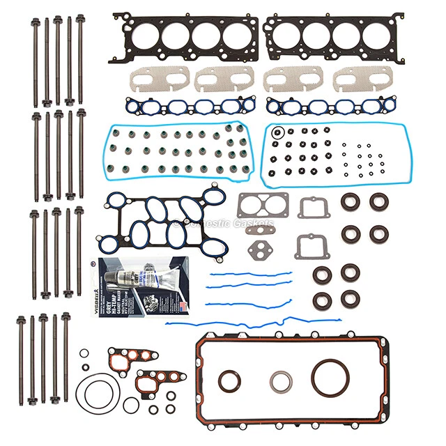 Juego completo de juntas pernos aptos para Lincoln Blackwood Navigator 99-04 5,4 V8 DOHC 32V Foto 3 de 4