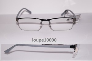lunettes loupe de lecture pré montées  face métal réf RG21312 n° 715