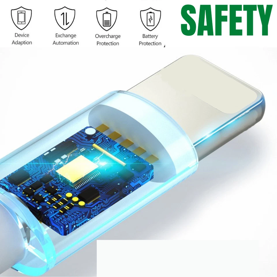 Wholesale Bulk 3/6Ft Charging Cable USB Cord For Apple iPhone 11 8 X Charger Lot - Image 2 of 4