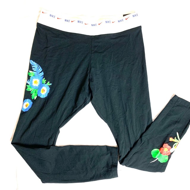 nike sweatpants flowers