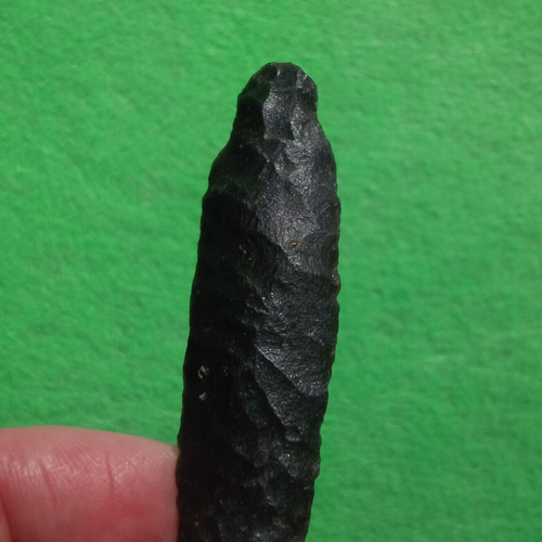 RARE 3-1/8" PALEO LIND COULEE DRILL OREGON ARROWHEAD WITH EARLY OBLIQUE FLAKING - Picture 20 of 24