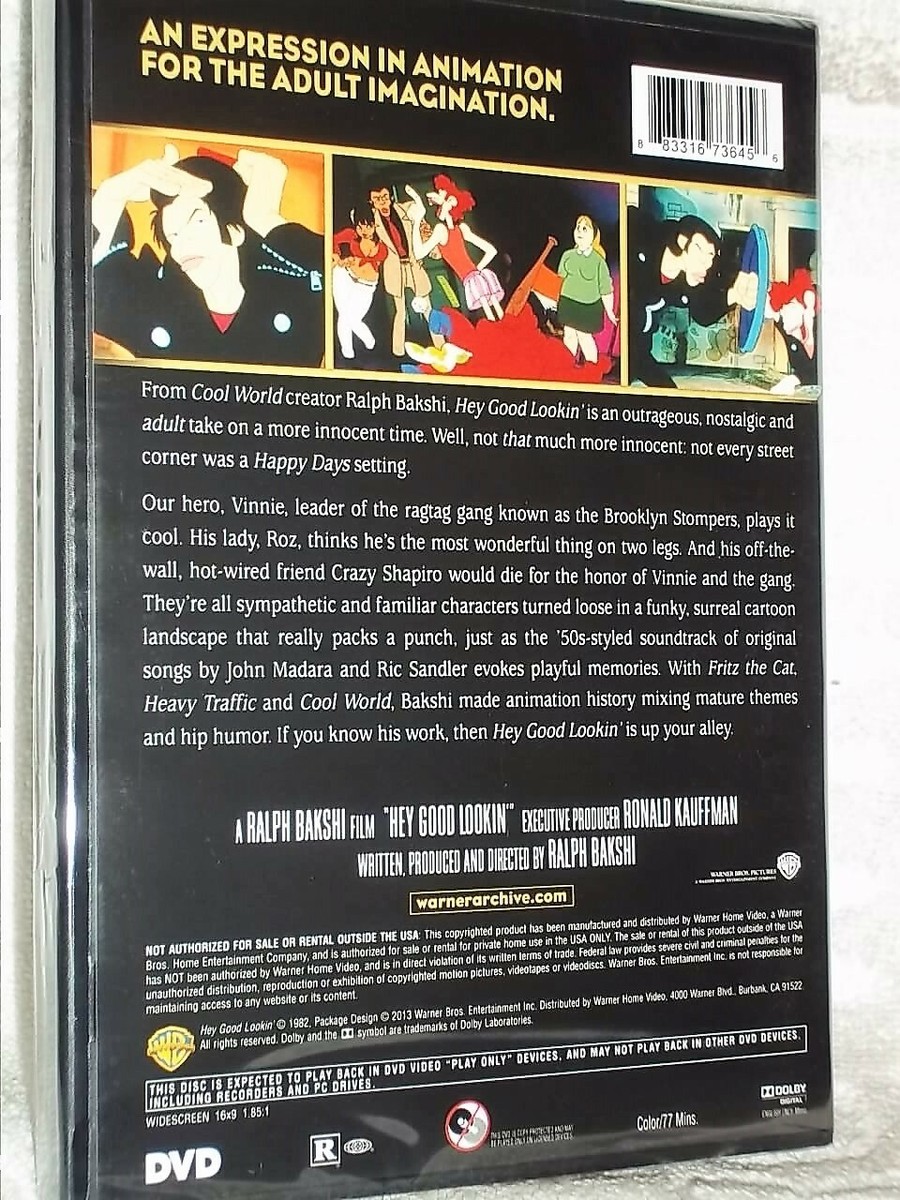 Hey Good Lookin' [1982] (DVD, 2013) NEW Ralph Bakshi animated 50s