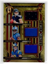 2023 Panini Gold Standard Newly Minted Memorabilia Triples Will Levis / Hendon
