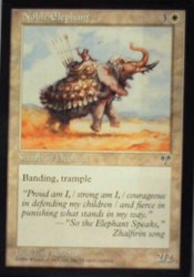 Noble Elephant - Mirage - Common - MTG