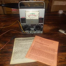 Sencore TR115 Transistor & Diode Checker Semi-Tested Instruction Sheet Included