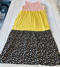 Curvy Boutique Plus Size 1X Color Block Maxi Dress EUC