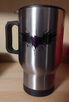 14oz Coffee Travel Mug Slider Lid Tumbler Holder Hot Drink Cup Stainless Steel