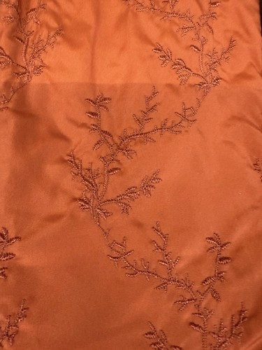 Carole Little Vest Fleece Quilted Orange zip pocket woman’s Embroidered Large - Picture 5 of 18