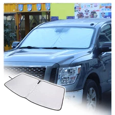 Car Sun Shade Windshield Window Sunshade Cover For Nissan Titan 2020-23 US
