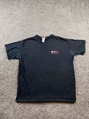 VINTAGE Planet Hollywood Shirt Mens Extra Black Las Vegas Short Sleeve FLAW