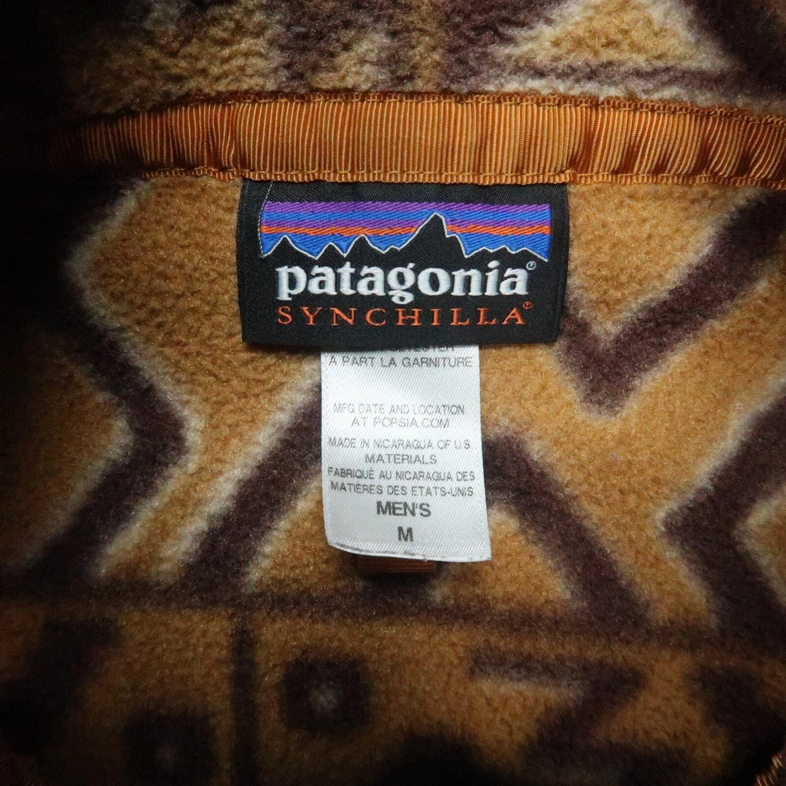 patagonia pullover abstract synchilla snap-t montana jacket