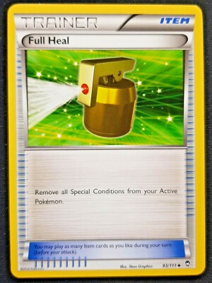 FULL HEAL 93/111 TRAINER Englisch Tool Pokemon Trainer