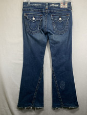 True Religion Jeans Women's 31 Joey Flare Flap Pocket Y2k USA 33x30