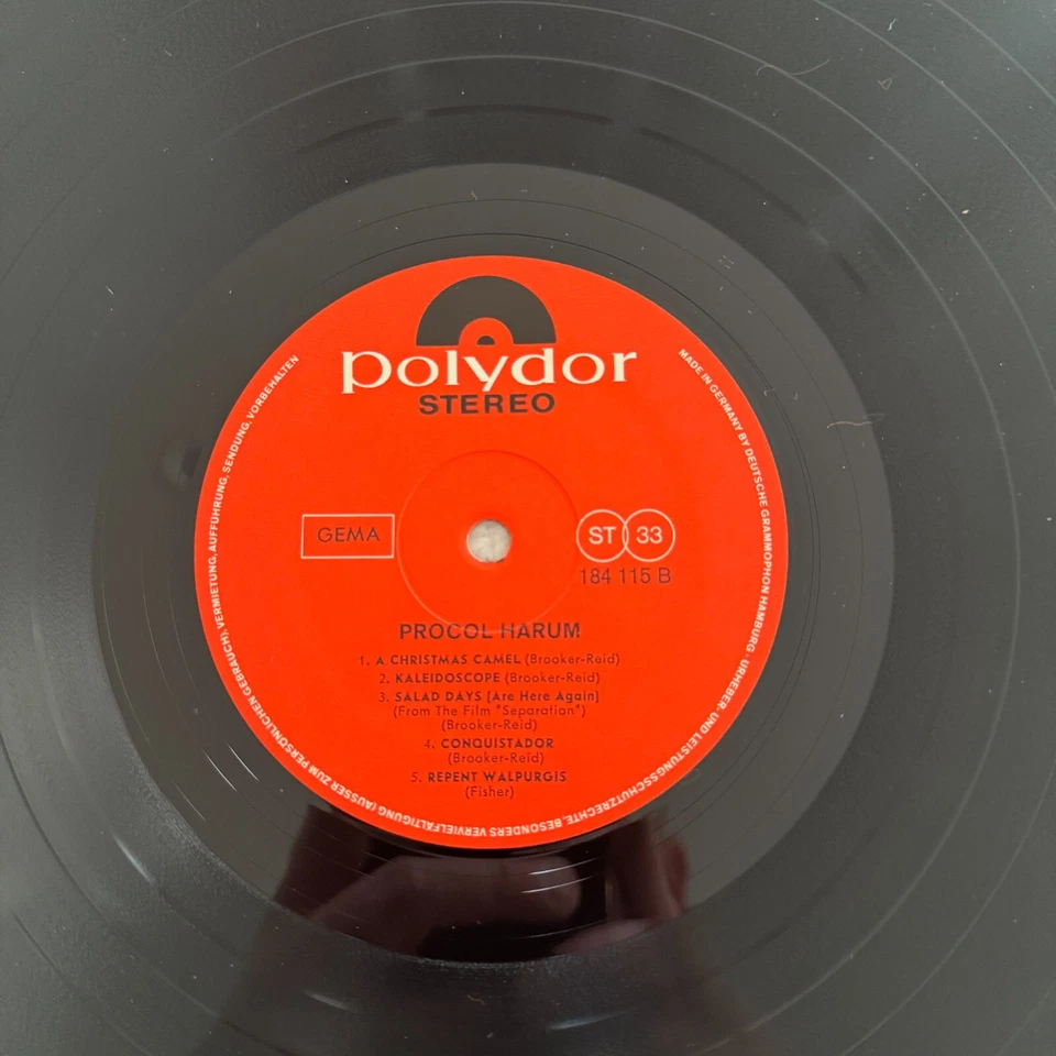 Procol Harum - 1967 Pop Rock Deram (LP) A Whiter Shade of Pale Vinyl Record - Image 4 of 4