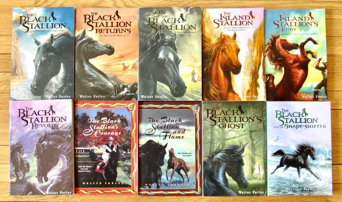 Lot 10 THE BLACK STALLION Books Walter & Steven Farley PB Random House L2 |  eBay