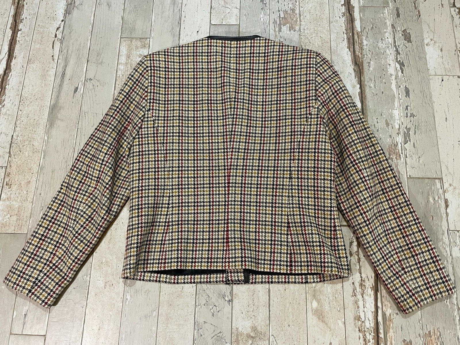 Pendleton Suit Jacket Blazer Houndstooth 100% Vir… - image 10