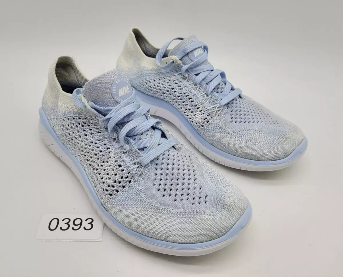 Women's free rn flyknit 2018 top running shoes - hydrogen blue