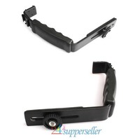 Video Light Camera Bracket Mount Flash L-bracket With 2 Hot Standard Shoe Slots on sale Video Light Camera Bracket Mount Flash L-bracket With 2 Hot Standard Shoe Slots on sale