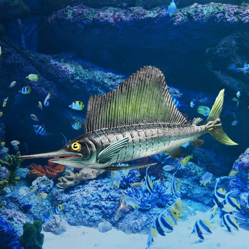 Desktop Toys Sea Monster Figure Toy's for Kids Playset Ocean Swordfish