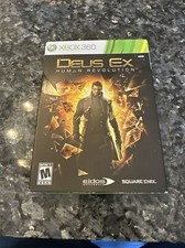 Deus Ex: Human Revolution (Microsoft Xbox 360, 2011) With Slip Cover
