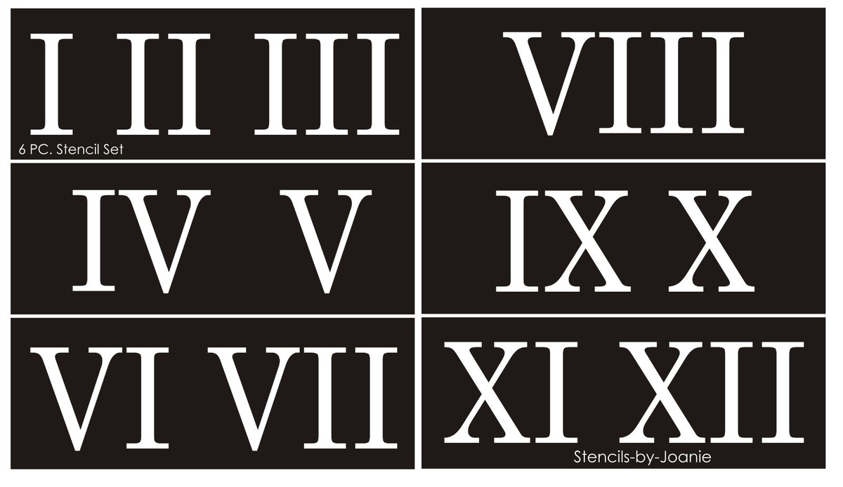 Roman Numeral Stencil 3