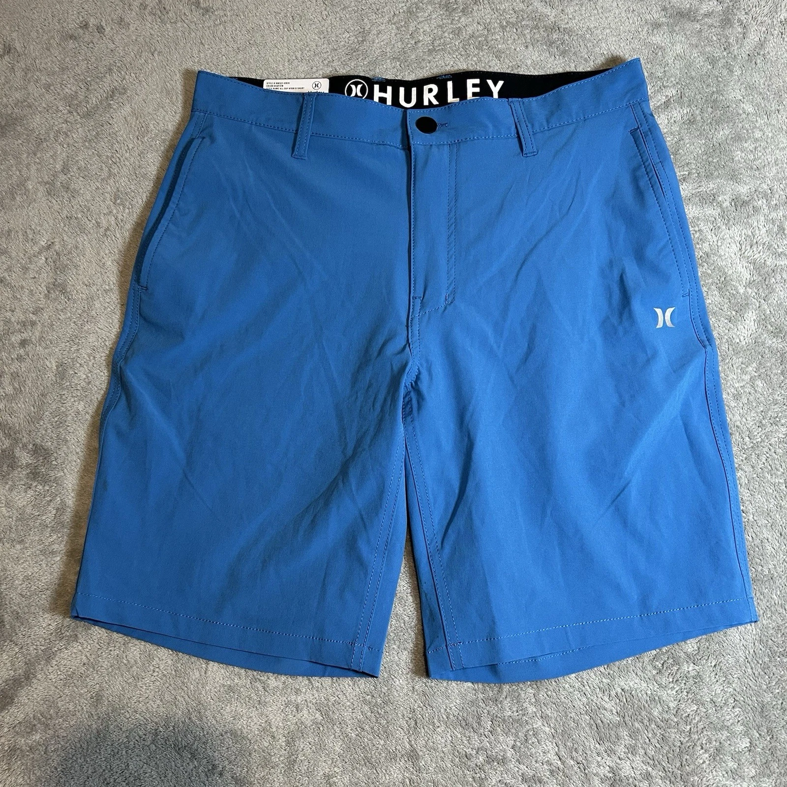 NWT Hurley Men’s All Day Hybrid Shorts Size 32 Blue Quick Dry