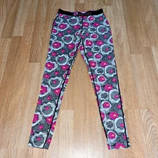 Ethika Womens Leggings Workout Active Tropical Size S Floral Multicolor
