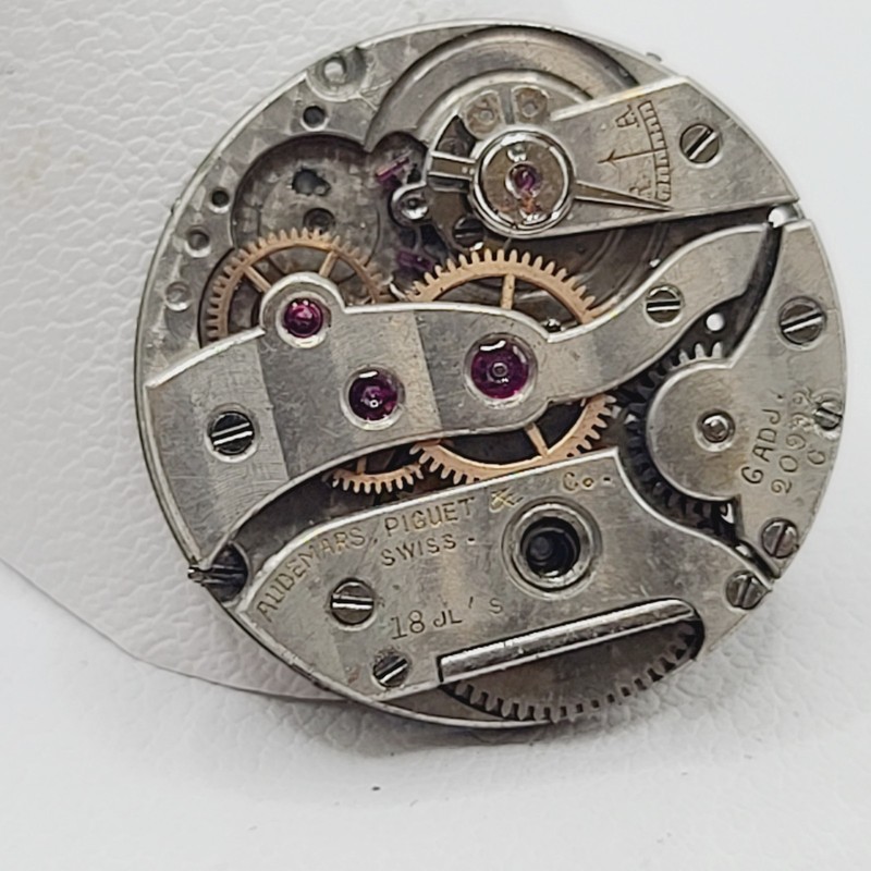 Vintage Audemars Piguet & Co Swiss 18 Jewel Manual Wind Watch Movement 6 Adj