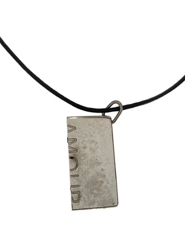 HERMÈS COLLANA HERMES SV925 ARGENTO CON TOP DONNA COPPIA AMOUR usata