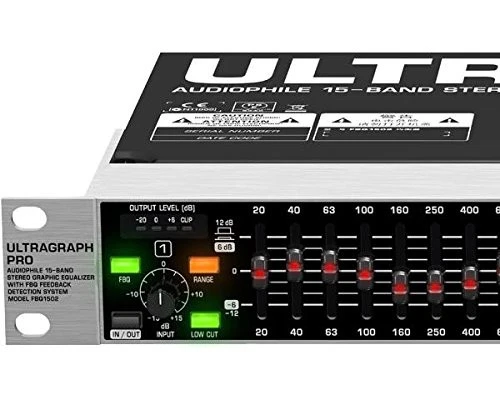 BEHRINGER Graphic equalizer 15 band stereo feedback ULTRAGRAPH PRO FBQ1502HD - Image 4 of 4