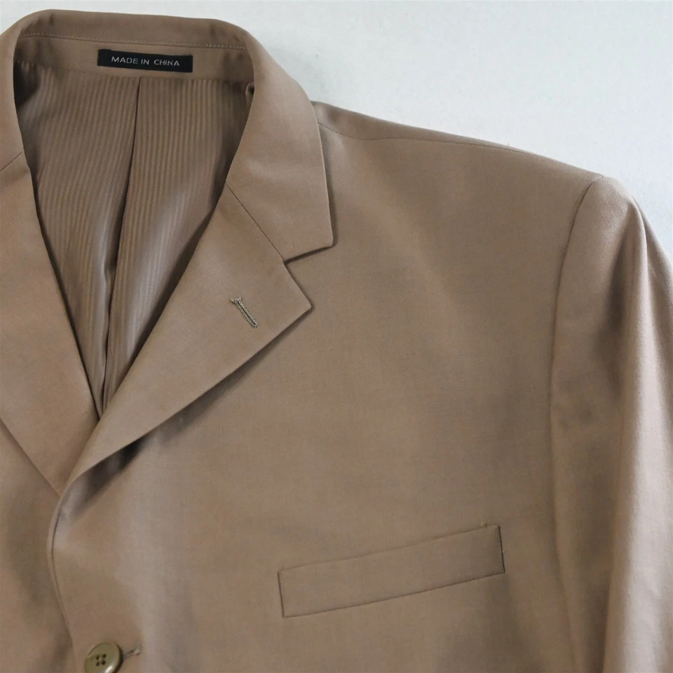 Giorgio Ferraro 50L 44x30 Caqui Super 120s Hombre Chaqueta Pantalones Traje Foto 3 de 4