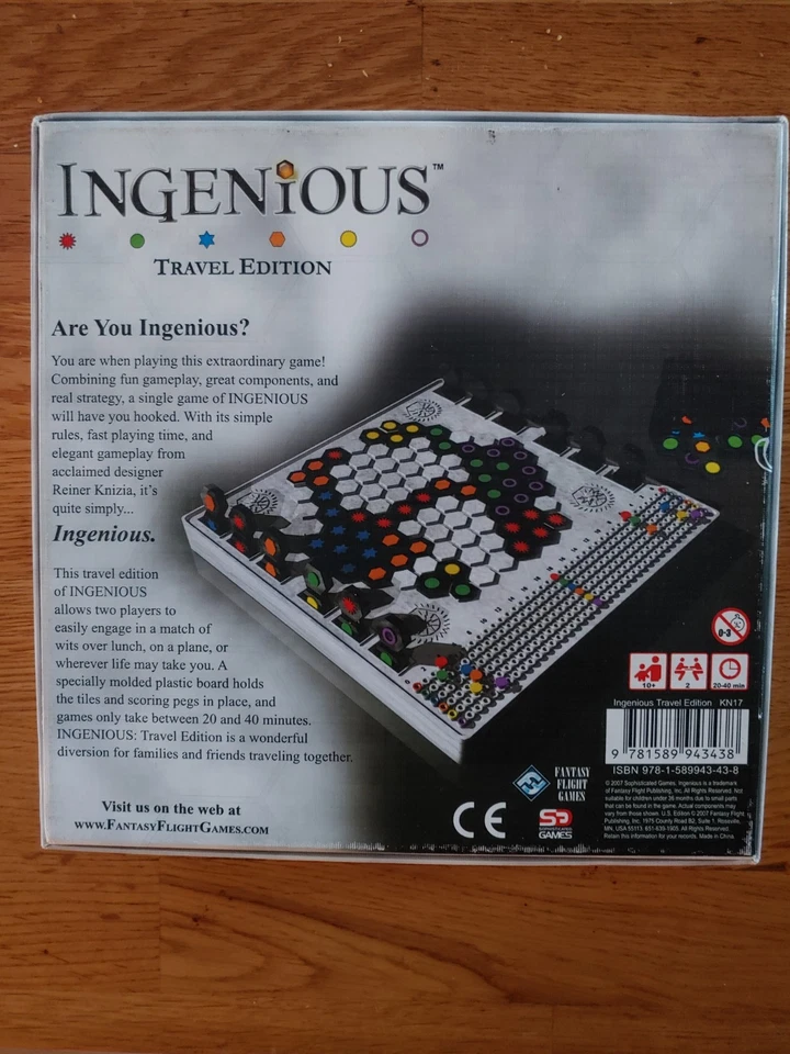 Ingenious Travel Edition board game 2007 edition 100% complete - Image 2 of 3