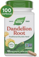Dandelion Root 1,575 mg per serving Non-GMO Nature's Way Gluten Free Vegetarian
