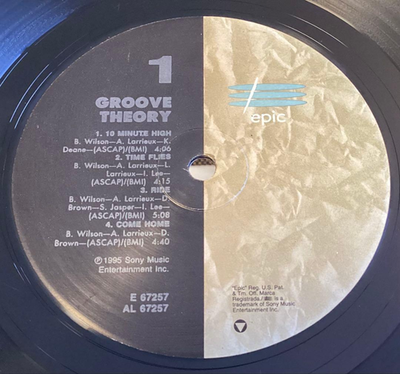 Groove Theory by Groove Theory (Vinyl, Nov-1995, Epic) for sale 