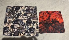 Quadrati tascabili in seta Paul Smith - set di 2 - rose rosse stampa giungla e taglio