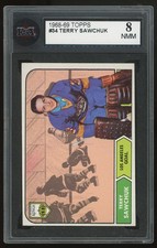 1968-69 Topps KSA 8 Terry Sawchuk Los Angeles Kings #34