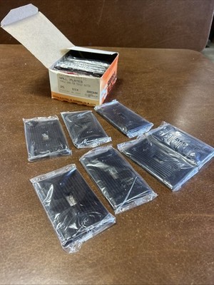 25 NOS VINTAGE Sierra BROWN Light Switch Wall Plates D-1 Electrical Bakelite ?