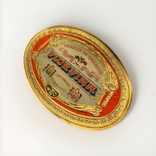 Antique Flor Fina Cigar Label | Havana Coat of Arms | Gold Embossed DEP 17173