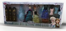Disney Store FROZEN Deluxe Fashion Doll Set Anna  Elsa