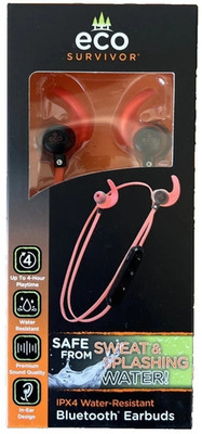 ECO Survivor IPX4 Water-Resistant Bluetooth Earbuds