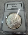 Unc 1882-P Morgan Silver Dollar Ungraded 90% Silver in NGC Style Slab Holder