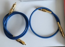 2 X Oehlbach Koaxial NF113 Chinchkabel 1,0 Meter und 0,5 Meter