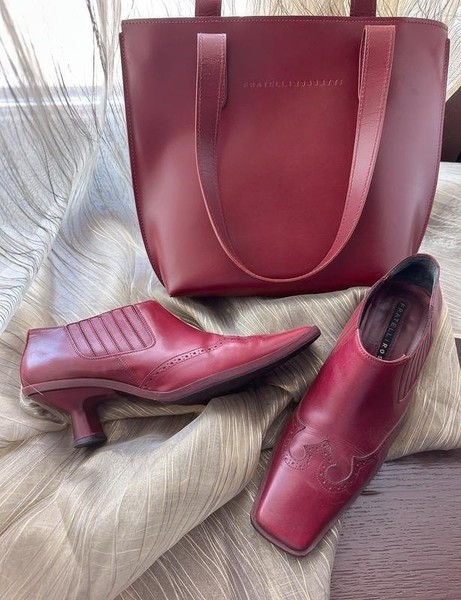 Women Fratelli Rossetti Heels Burgundy Leather
