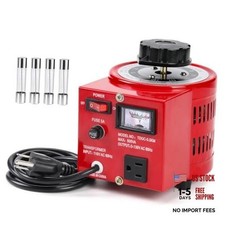 500VA Adjustable Voltage Transformer, 110V Input 0-130V Output AC Voltage